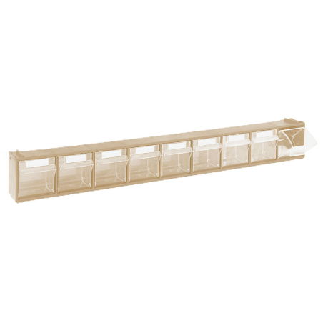 Bloc-tiroirs basculants - 600x68x78 mm 9 godets - serie 7000 - STR-7001-093 - Linum