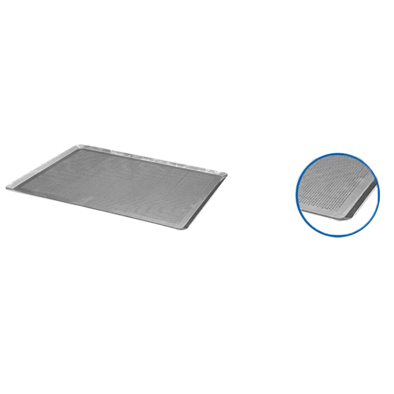 Plaque de cuisson alu 325x530mm perfor&eacute;e 4 bords 25&deg; 1,5mm - ABP-1151-000 - Linum