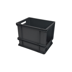 Bac de stockage euronorm - ouv. Frontale 400x300x320mm - fond renforce - reg - SRC-4321-020 - Linum