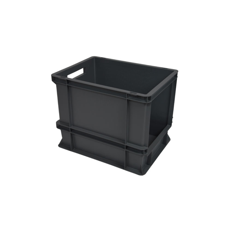 Bac de stockage euronorm - ouv. Frontale 400x300x320mm - fond renforce - reg - SRC-4321-020 - Linum