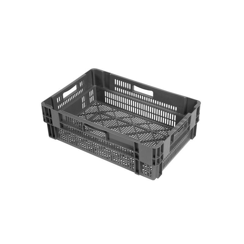Bac gerbable emboitable - 600x400x190 Fond et cotes ajoures - euronorm - NMP-6194-050 - Linum