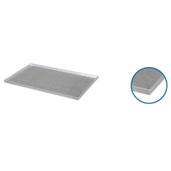 Plaque de four alu 325x530x20mm perfore 4 bords 90&deg;  1,5mm - ABP-1141-000 - Linum