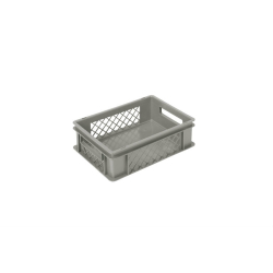 Euronorm 400x300x120mm - standard Fond plein - cotes ajoures - COD-4122-050 - Linum