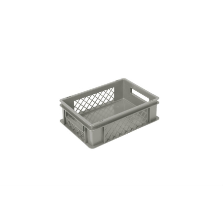 Euronorm 400x300x120mm - standard Fond plein - cotes ajoures - COD-4122-050 - Linum