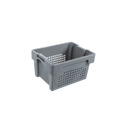 Rota bac de stockage 18l - 400x300x220mm Fond plein & cotes ajoures - NRD-4225-050 - Linum