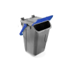 Poubelle avec couvercle basculant Corps gris - couvercle bleu - 35l - ECG-0035-060 - Linum