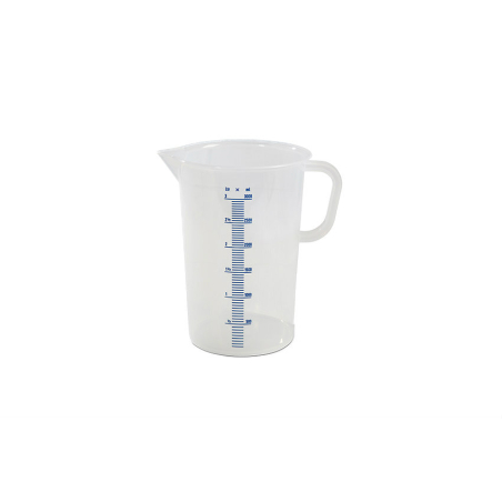 Becher gradue - 3000 ml Graduation bleue en relief - MEJ-3000-991 - Linum