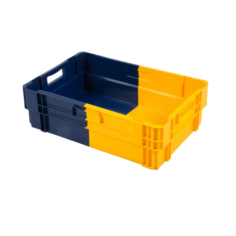 Bac euronorm empilable - 600x400x183 Plein - emboitable - bicolore - NOC-6192-668 - Linum