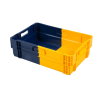 Bac euronorm empilable - 600x400x183 Plein - emboitable - bicolore - NOC-6192-668 - Linum