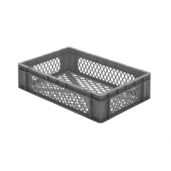 Euronorm 600x400x145 mm - standard Fond & cotes ajoures - RTP-6140-050 - Linum
