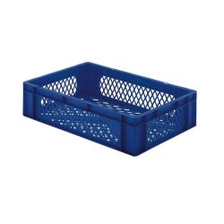 Euronorm 600x400x145 mm - standard Fond & cotes ajoures - RTP-6140-060 - Linum