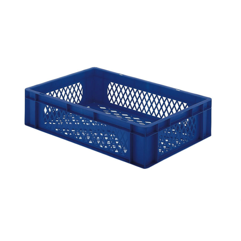 Euronorm 600x400x145 mm - standard Fond & cotes ajoures - RTP-6140-060 - Linum