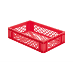 Euronorm 600x400x145 mm - standard Fond & cotes ajoures - RTP-6140-070 - Linum