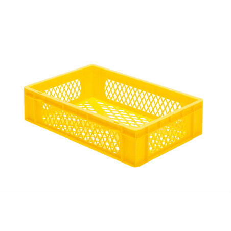 Euronorm 600x400x145 mm - standard Fond & cotes ajoures - RTP-6140-080 - Linum