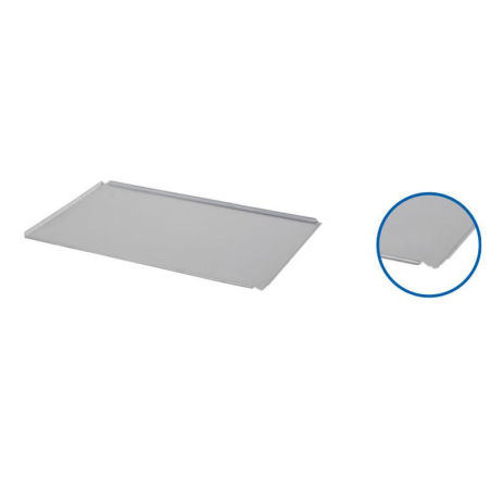 Plaque de four aluminium 600x400x10mm 4 coins ouverts 45&deg;  1,5mm - ABP-6400-000 - Linum