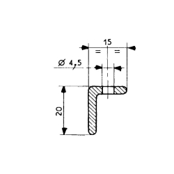 Raidisseur pour 3350 2100 mm/lng - FDG-3362-020 - Linum