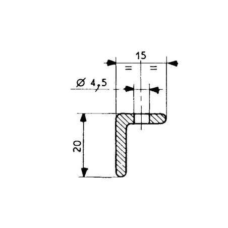 Raidisseur pour 3350 2100 mm/lng - FDG-3362-020 - Linum