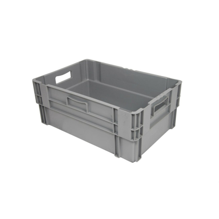 Bac gerbable emboitable - 600x400x240 Fond et cotes pleins - euronorm - NMC-6242-050 - Linum