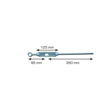 M10 vis de serrage avec oeil ferme Et tige m10 - 95/125/260 mm - ZIP-9111-000 - Linum