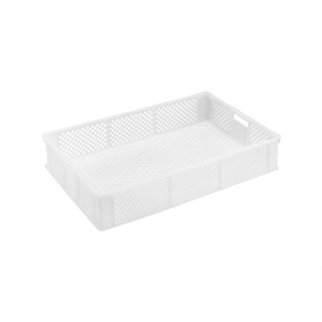 Bac de stockage gerbable - 25l - multi 600x400x120mm - ajoure - blanc - MBP-6122-010 - Linum