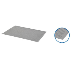 Plaque de four alu 600x400x10mm perforee 2 bords inclines ouverture 40 1,5mm - ABP-4621-000 - Linum