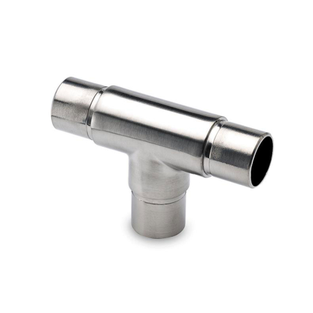 Raccord en t - &oslash;25.4mm Inox look - GFK-4420-840 - Linum