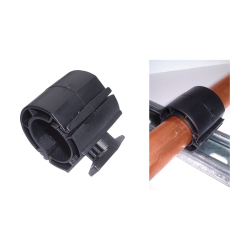 Collier en mat. Synth. 21-23mm Fix. Sur rail de montage - 10pce/pck - ASP-3005-000 - Linum