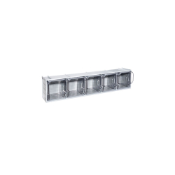 Bloc-tiroirs basculants - 600x133x132mm 5 godets - serie crystal box - CRB-0002-050 - Linum