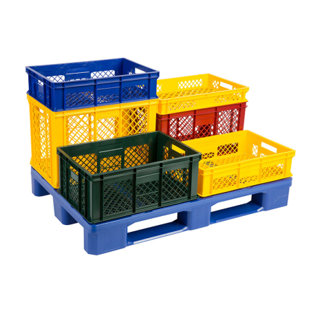 Bac a pain euro 600x400x240mm - 46l Fond & cotes perfores - GBP-6242-040 - Linum