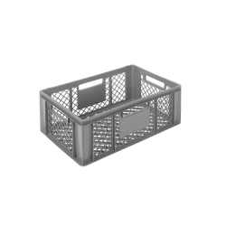Euronorm 600x400x220mm - standard Fond & cotes ajoures - COP-6224-050 - Linum