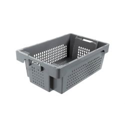 Rota bac de stockage 32l - 600x400x200mm Fond plein - cotes ajoures - NRD-6202-050 - Linum