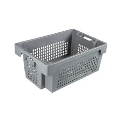 Rota bac de stockage 40l - 600x400x250mm Fond & cotes ajoures - NRP-6252-050 - Linum