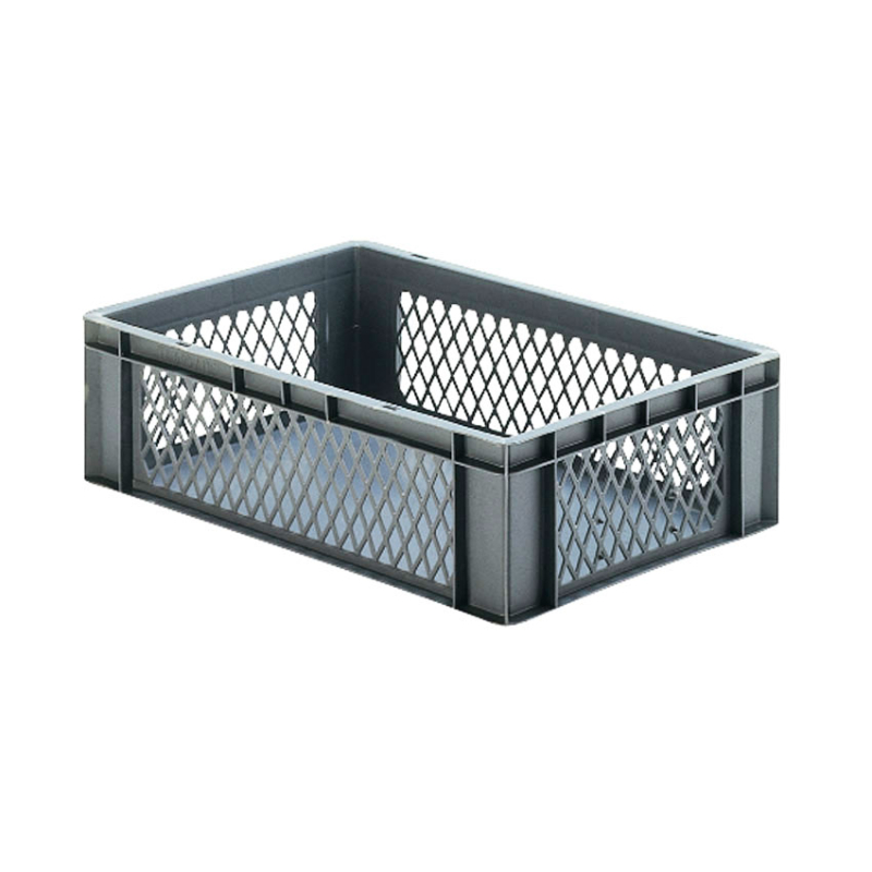 Euronorm 600x400x175mm - standard Fond plein - cotes ajoures - RTD-6170-050 - Linum