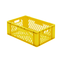 Euronorm 600x400x210 mm - standard Fond & cotes ajoures - RTP-6212-080 - Linum