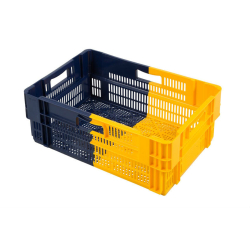 Euronorm bac gerbable emboitable - 47l 600x400x245mm - ajoure - bi-color - NOP-6244-668 - Linum