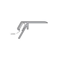 Porte prix - etiquette en alu pour Profil 13816 finition : e6/ev1 - 12066.10 - Linum