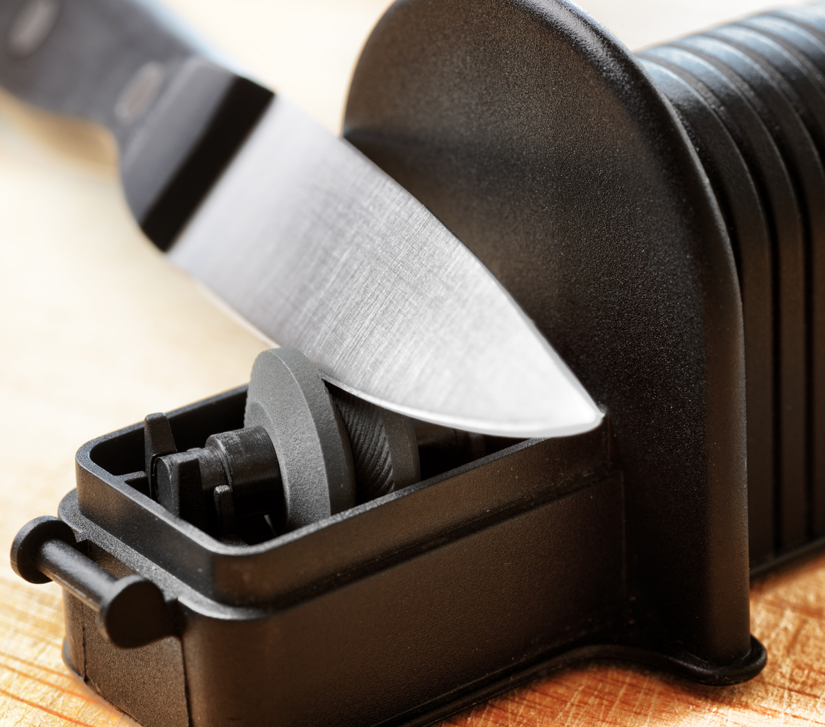 Aiguiseur De Couteaux 3 Fentes Avec Ventouse - Professionnel, Portable, Pour Couteaux De Cuisine Et Ciseaux - 9